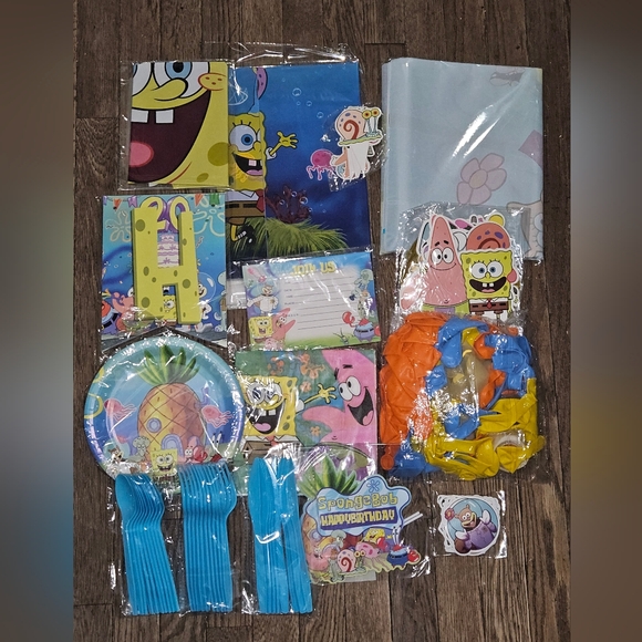 . Spongebob Party Supplies Set - Multicolor - Picture 1 of 2